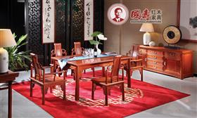 祥云餐臺(tái)七件套 /  祥云六斗兩門柜